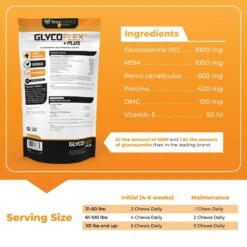 VetriScience GlycoFlex Plus Peanut Butter Flavored Chews Joint Supplement For Medium & Large Dogs -Pet Wellness 158541 PT2. AC SS1800 V1657656012