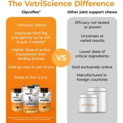 VetriScience GlycoFlex Plus Peanut Butter Flavored Chews Joint Supplement For Medium & Large Dogs -Pet Wellness 158541 PT4. AC SS1800 V1657656012