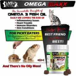 Lively Pets Omega Maxx Fish Oil Small & Medium Dog Soft Chews -Pet Wellness 159040 PT4. AC SS1800 V1552936644