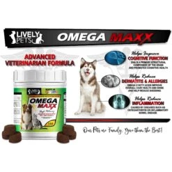 Lively Pets Omega Maxx Fish Oil Small & Medium Dog Soft Chews -Pet Wellness 159040 PT5. AC SS1800 V1552936647