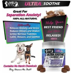 Lively Pets Ultra Soothe Calming Aid Dog Soft Chews -Pet Wellness 159043 PT4. AC SS1800 V1552679850