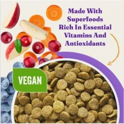 Halo Holistic Vegan Dog Food Complete Digestive Health Plant-Based Recipe With Superfoods Adult Formula Dry Dog Food -Pet Wellness 159199 PT4. AC SS1800 V1670018406