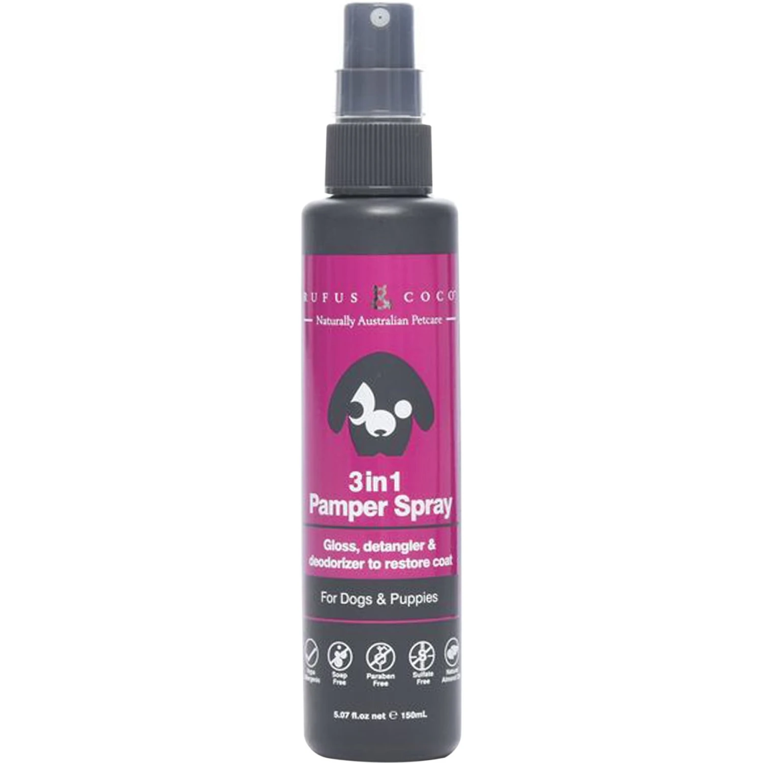 Rufus & Coco 3in1 Pamper Spray For Dogs & Puppies, 5.07-oz Bottle 1 Rufus & Coco 3in1 Pamper Spray For Dogs & Puppies, 5.07-oz Bottle