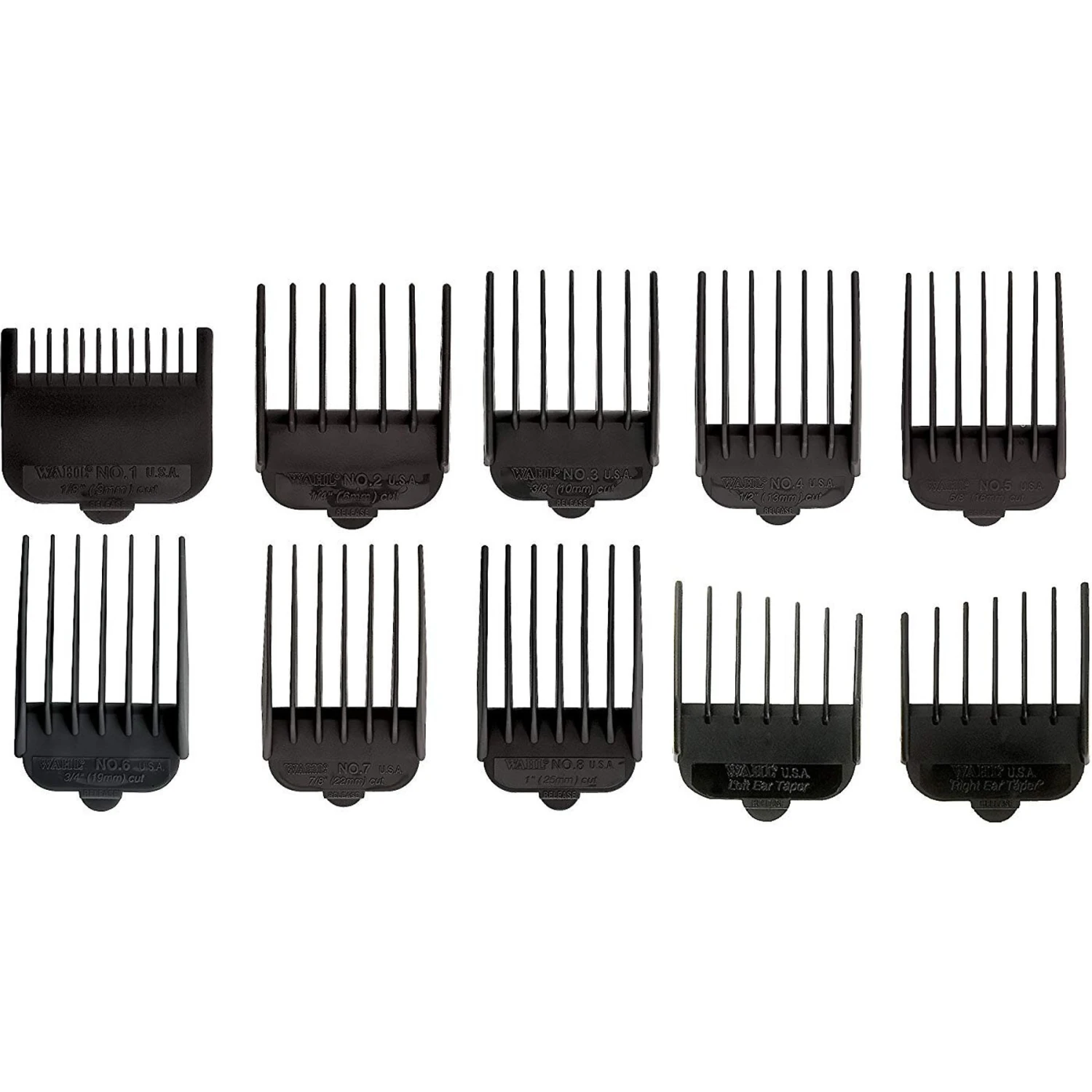 Wahl 10 Piece Guide Comb Set For Wahl Standard Adjustable Blade 1 Wahl 10 Piece Guide Comb Set For Wahl Standard Adjustable Blade