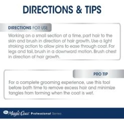 Four Paws Magic Coat Professional Series 2-in-1 Dog Brush -Pet Wellness 161182 PT6. AC SS1800 V1603809096