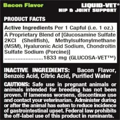 Liquid-Vet Hip & Joint Support Bacon Flavor Liquid Joint Supplement For Dogs -Pet Wellness 161357 PT4. AC SS1800 V1551906496