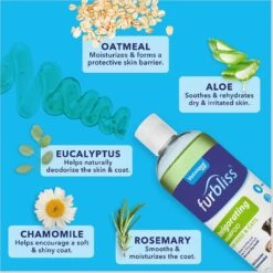 Vetnique Labs Furbliss Invigorating Shampoo With Rosemary, Eucalyptus & Oatmeal Dog & Cat Grooming Shampoo 9 Vetnique Labs Furbliss Invigorating Shampoo With Rosemary, Eucalyptus & Oatmeal Dog & Cat Grooming Shampoo -Pet Wellness 161689 PT3. AC SS1800 V1619555522