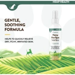NaturVet Hemp Hot Spot With Aloe Vera Dog Spray 9 NaturVet Hemp Hot Spot With Aloe Vera Dog Spray -Pet Wellness 162210 PT2. AC SS1800 V1698692842