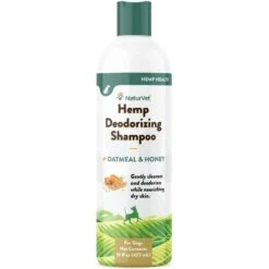NaturVet Hemp Deodorizing Dog Shampoo With Oatmeal & Honey