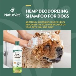 NaturVet Hemp Deodorizing Dog Shampoo With Oatmeal & Honey -Pet Wellness 162216 PT3. AC SS1800 V1698692505