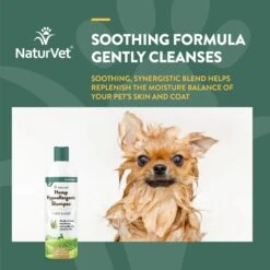 NaturVet Hemp Hypoallergenic Dog Shampoo With Oat & Aloe -Pet Wellness 162218 PT3. AC SS1800 V1698694130