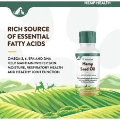 NaturVet Hemp Liquid Supplement For Cats & Dogs -Pet Wellness 162220 PT2. AC SS1800 V1698697645