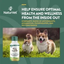 NaturVet Hemp Liquid Supplement For Cats & Dogs -Pet Wellness 162220 PT3. AC SS1800 V1698692506