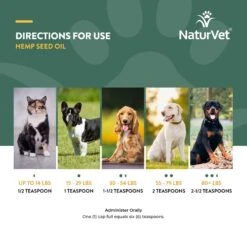 NaturVet Hemp Liquid Supplement For Cats & Dogs -Pet Wellness 162220 PT6. AC SS1800 V1698694721