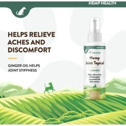 NaturVet Hemp Joint Topical With Ginger Dog Spray -Pet Wellness 162226 PT2. AC SS1800 V1698691610