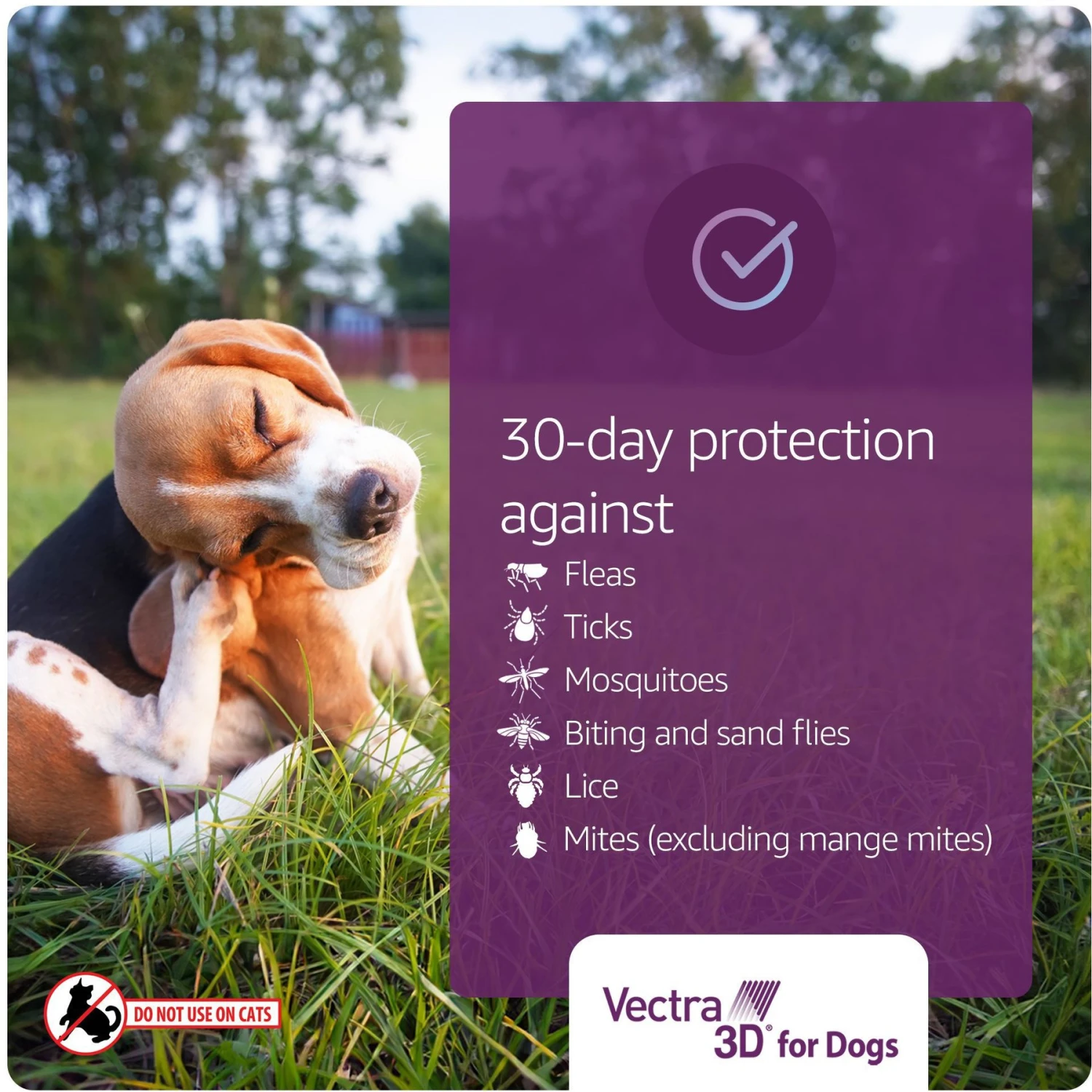 Vectra 3D Flea & Tick Spot Treatment For Dogs, 11-20 Lbs 4 Vectra 3D Flea & Tick Spot Treatment For Dogs, 11-20 Lbs - Image 4