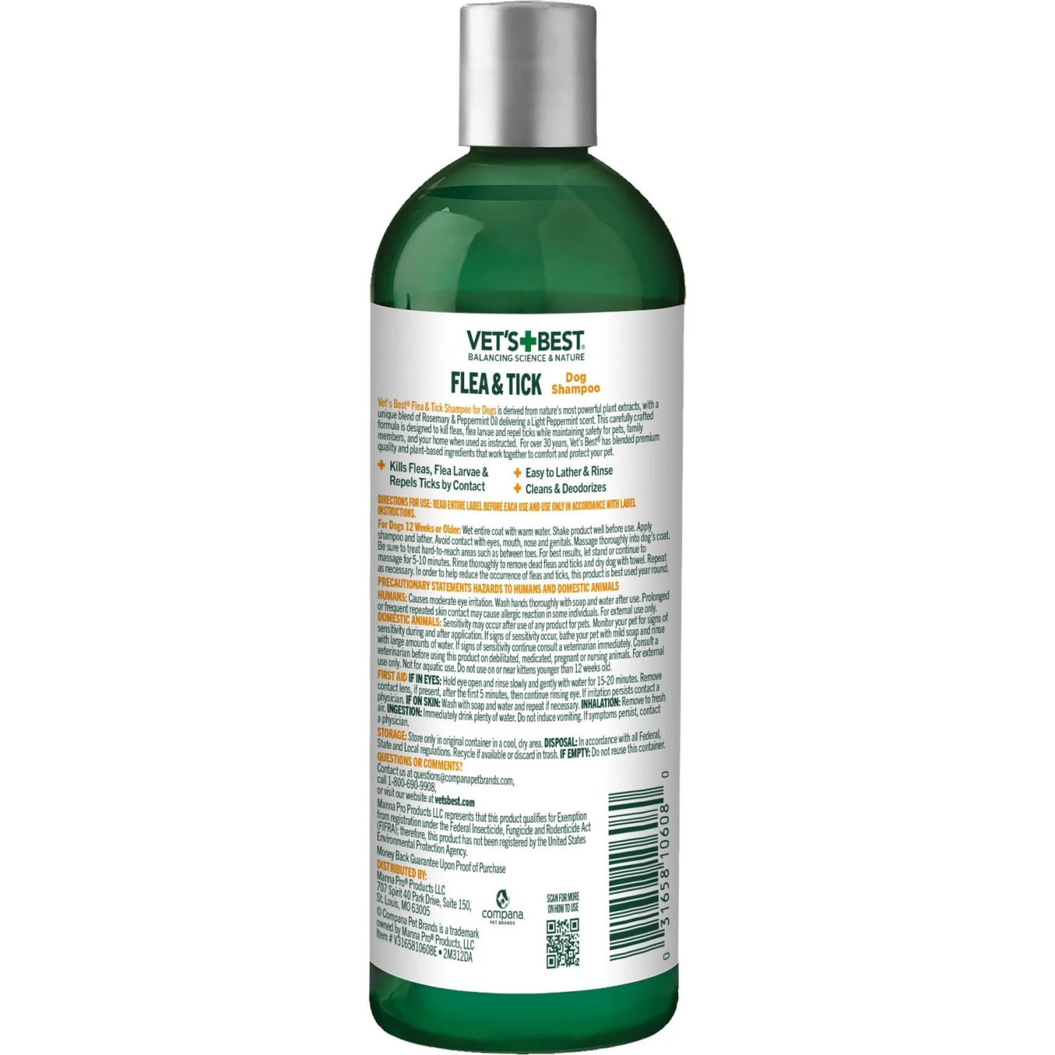 Vet's Best Advanced Strength Flea & Tick Dog Shampoo 2 Vet's Best Advanced Strength Flea & Tick Dog Shampoo - Image 2