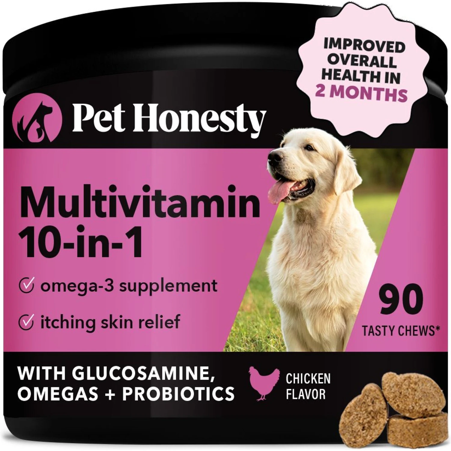 PetHonesty Multivitamin 10-in-1 Chicken Flavored Soft Chews Multivitamin For Dogs 1 PetHonesty Multivitamin 10-in-1 Chicken Flavored Soft Chews Multivitamin For Dogs
