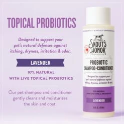Skout's Honor Probiotic Lavender Pet Shampoo & Conditioner -Pet Wellness 164143 PT3. AC SS1800 V1658224199