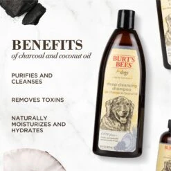 Burt's Bees Care Plus+ Deep Cleansing Charcoal & Coconut Oil Dog Shampoo -Pet Wellness 165072 PT3. AC SS1800 V1597879971