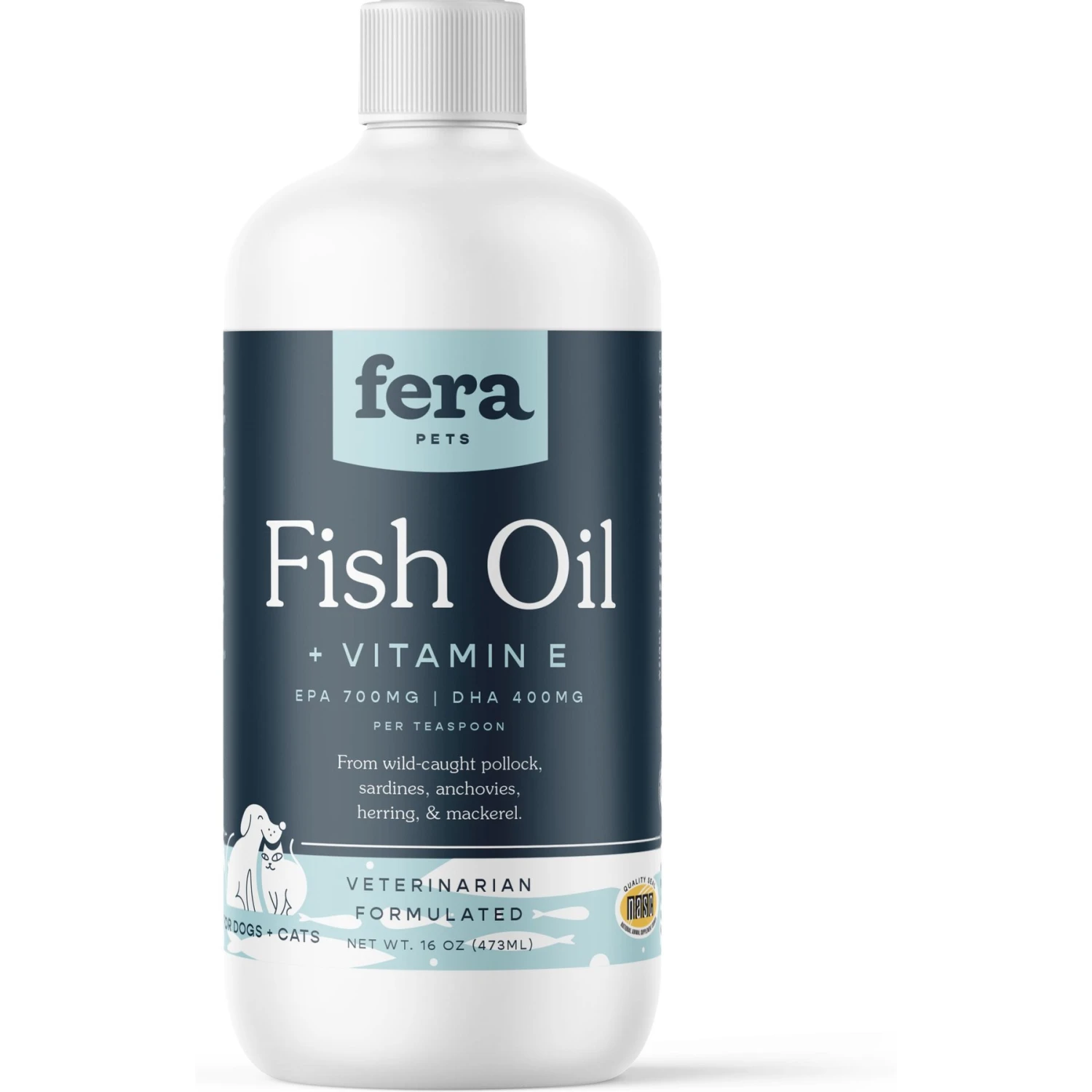 Fera Pet Organics Fish Oil + Vitamin E Dog & Cat Supplement 1 Fera Pet Organics Fish Oil + Vitamin E Dog & Cat Supplement