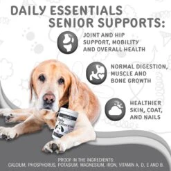 Waggedy Daily Essentials Multivitamin Senior Dog Supplement -Pet Wellness 165428 PT2. AC SS1800 V1555346836