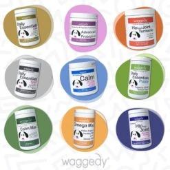 Waggedy Calm Stress & Anxiety Relief Melatonin Dog Supplement 12 Waggedy Calm Stress & Anxiety Relief Melatonin Dog Supplement -Pet Wellness 165430 PT5. AC SS1800 V1555345952