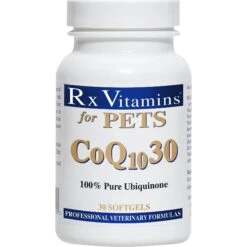 Rx Vitamins CoQ10 30 Softgels Heart Supplement For Cats & Dogs