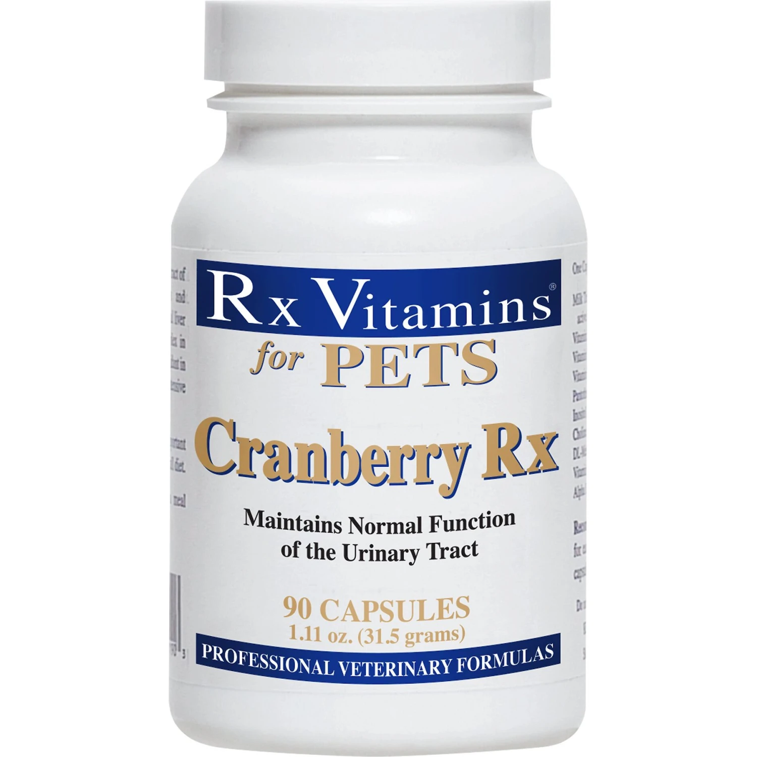 Rx Vitamins Cranberry Rx Capsules Urinary Supplement For Cats & Dogs 1 Rx Vitamins Cranberry Rx Capsules Urinary Supplement For Cats & Dogs