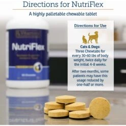 Rx Vitamins NutriFlex Chewable Tablets Joint Supplement For Cats & Dogs -Pet Wellness 166078 PT4. AC SS1800 V1562787480