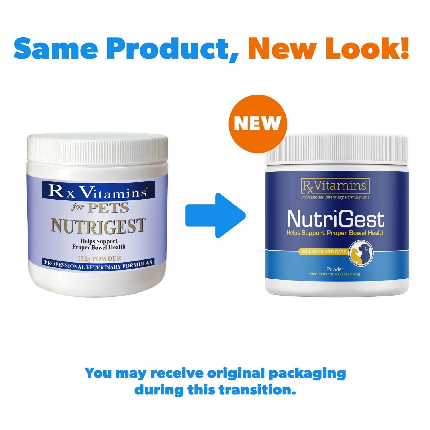 Rx Vitamins Nutrigest Powder Digestive Supplement For Cats & Dogs 2 Rx Vitamins Nutrigest Powder Digestive Supplement For Cats & Dogs - Image 2