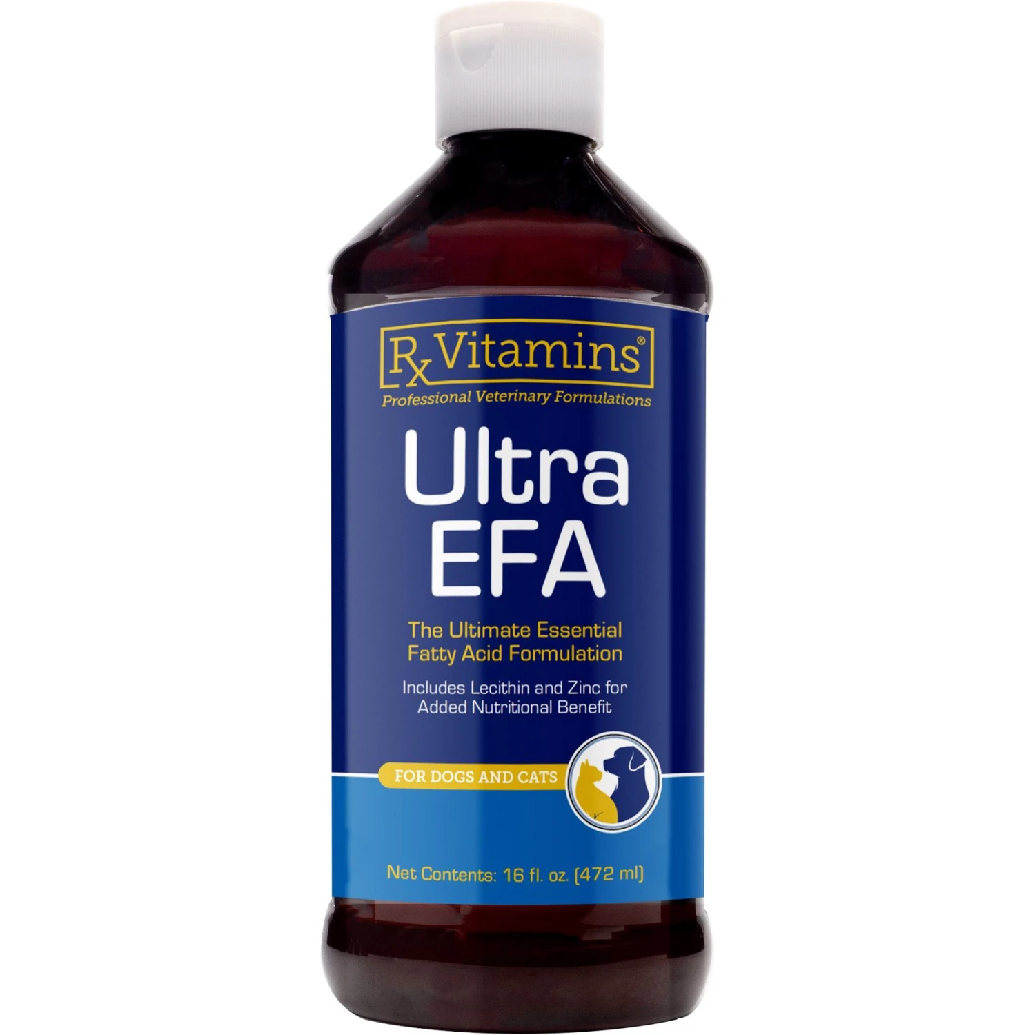 Rx Vitamins Ultra EFA Liquid Skin & Coat Supplement For Cats & Dogs 1 Rx Vitamins Ultra EFA Liquid Skin & Coat Supplement For Cats & Dogs