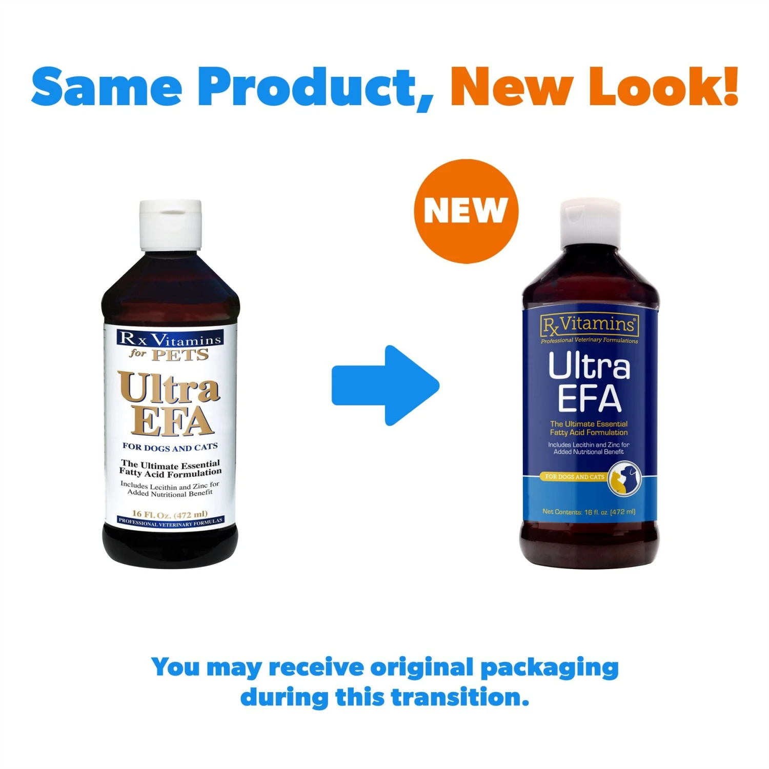 Rx Vitamins Ultra EFA Liquid Skin & Coat Supplement For Cats & Dogs 2 Rx Vitamins Ultra EFA Liquid Skin & Coat Supplement For Cats & Dogs - Image 2