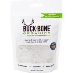 Buck Bone Organics Ground Elk & Deer Antler Powder Supplemental Dog Food Topper