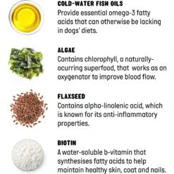 Active Chews Premium Omega Skin & Coat Pure Fish Oil Dog Supplement -Pet Wellness 169322 PT3. AC SS1800 V1627487774