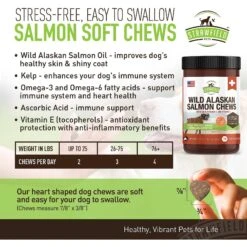 Strawfield Pets Wild Alaskan Salmon Chews Grain-Free Dog Supplement 7 Strawfield Pets Wild Alaskan Salmon Chews Grain-Free Dog Supplement -Pet Wellness 169431 PT3. AC SS1800 V1557864783