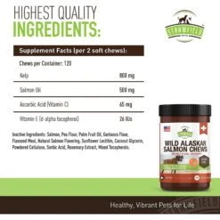 Strawfield Pets Wild Alaskan Salmon Chews Grain-Free Dog Supplement 8 Strawfield Pets Wild Alaskan Salmon Chews Grain-Free Dog Supplement -Pet Wellness 169431 PT4. AC SS1800 V1557864740