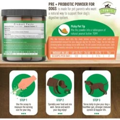 Strawfield Pets Pre + Probiotic Powder Dog Supplement 16 Strawfield Pets Pre + Probiotic Powder Dog Supplement -Pet Wellness 169439 PT7. AC SS1800 V1678396322