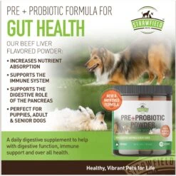 Strawfield Pets Pre + Probiotic Powder Dog Supplement 17 Strawfield Pets Pre + Probiotic Powder Dog Supplement -Pet Wellness 169439 PT8. AC SS1800 V1678480630