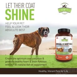 Strawfield Pets Omega-3 Soft Gels Dog Supplement -Pet Wellness 169445 PT3. AC SS1800 V1557864766