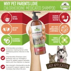 Strawfield Pets Chlorhexidine Medicated Dog, Cat & Horse Shampoo 12 Strawfield Pets Chlorhexidine Medicated Dog, Cat & Horse Shampoo -Pet Wellness 169447 PT3. AC SS1800 V1679928944