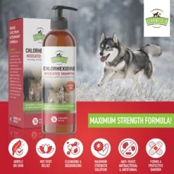 Strawfield Pets Chlorhexidine Medicated Dog, Cat & Horse Shampoo 17 Strawfield Pets Chlorhexidine Medicated Dog, Cat & Horse Shampoo -Pet Wellness 169447 PT8. AC SS1800 V1679928893
