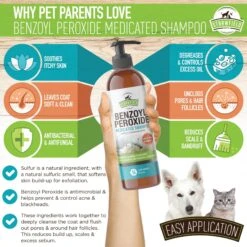 Strawfield Pets Benzoyl Peroxide Medicated Dog & Cat Shampoo -Pet Wellness 169449 PT3. AC SS1800 V1679928948