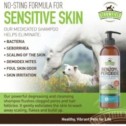 Strawfield Pets Benzoyl Peroxide Medicated Dog & Cat Shampoo -Pet Wellness 169449 PT7. AC SS1800 V1679928893