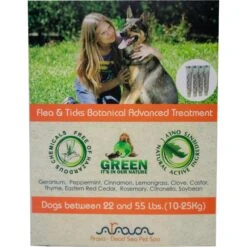 Arava Dead Sea Pet Spa Flea & Tick Spot Treatment For Dogs, 22-55 Lbs