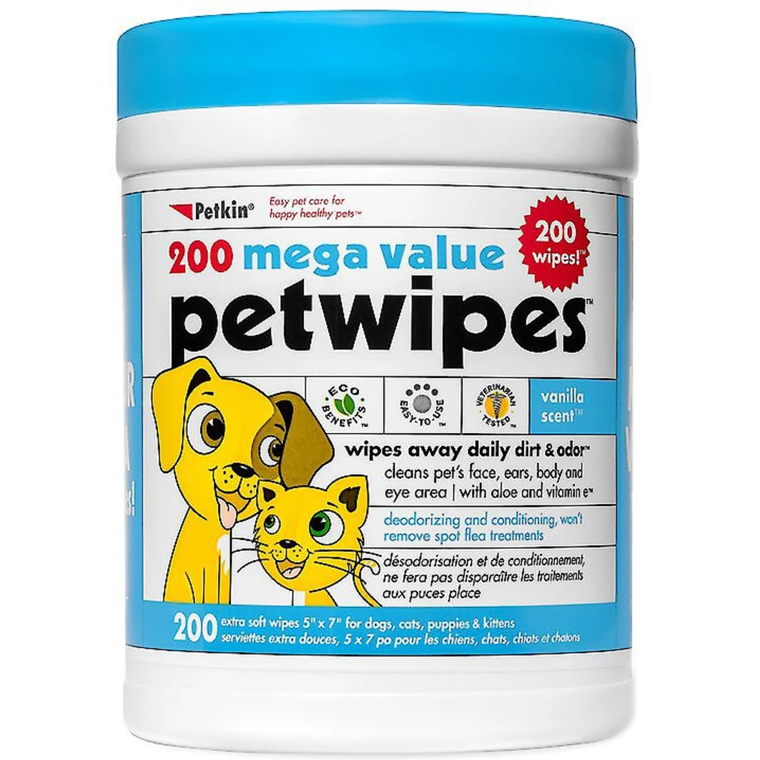 Petkin Petwipes Dog & Cat Wipes 1 Petkin Petwipes Dog & Cat Wipes