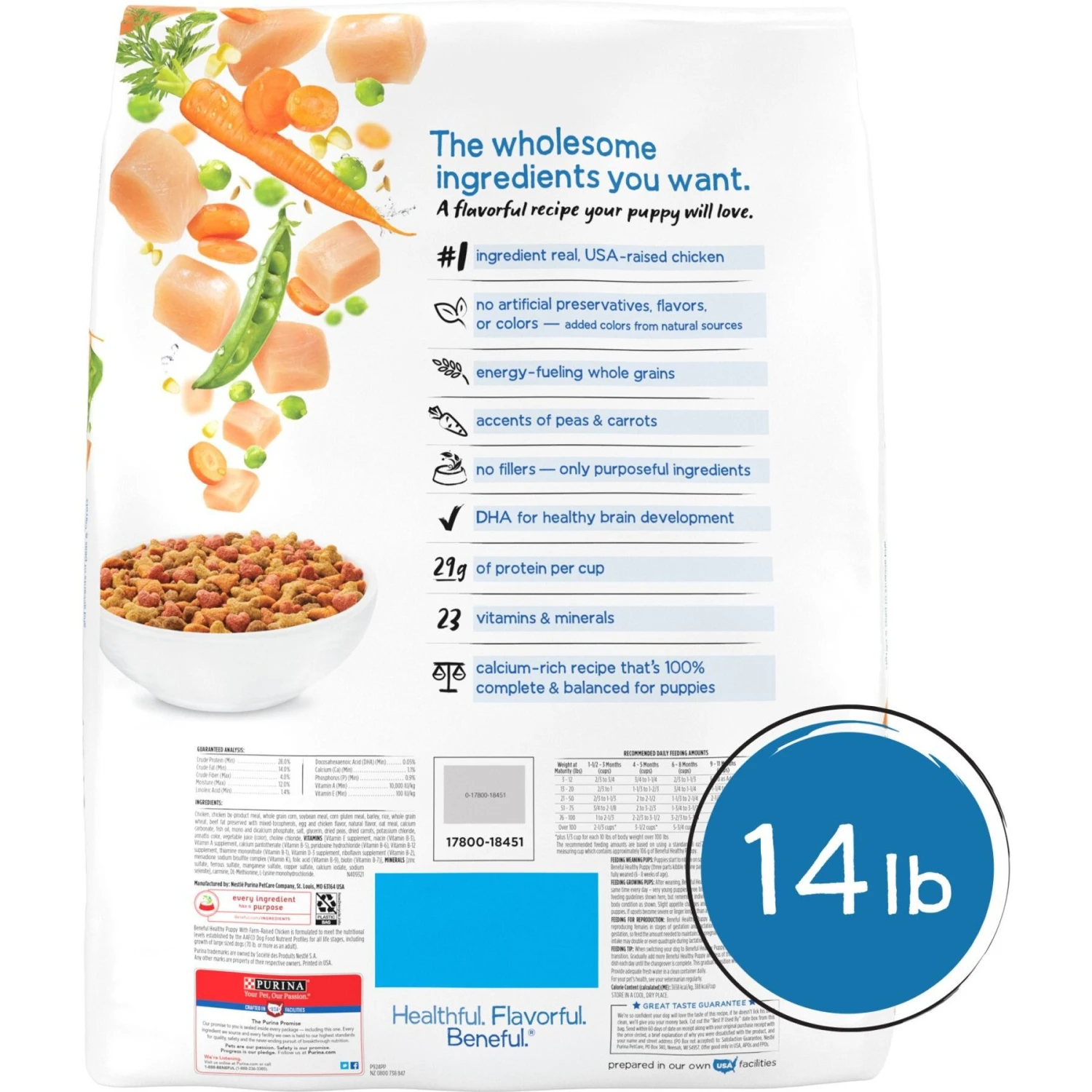 Purina Beneful Healthy Puppy With Farm Raised Chicken High Protein Dry Dog Food 2 Purina Beneful Healthy Puppy With Farm Raised Chicken High Protein Dry Dog Food - Image 2