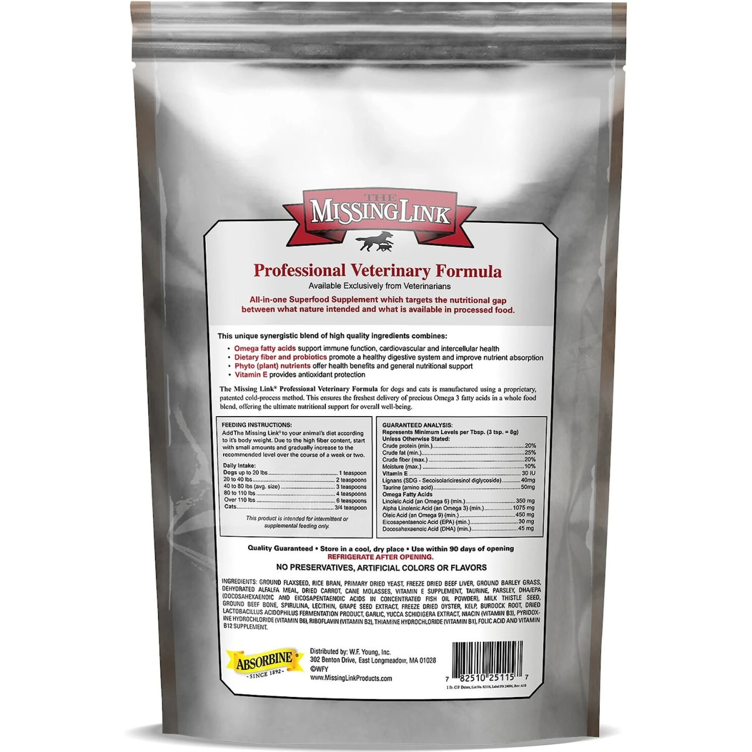 The Missing Link Professional Veterinary Formula Recovery & Detoxification Superfood Dog & Cat Supplement 2 The Missing Link Professional Veterinary Formula Recovery & Detoxification Superfood Dog & Cat Supplement - Image 2