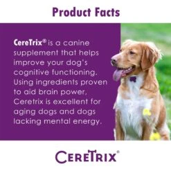 Ceretrix Soft Chew Brain & Nervous System Supplement For Small Breed Dogs 12 Ceretrix Soft Chew Brain & Nervous System Supplement For Small Breed Dogs -Pet Wellness 175595 PT3. AC SS1800 V1680618246