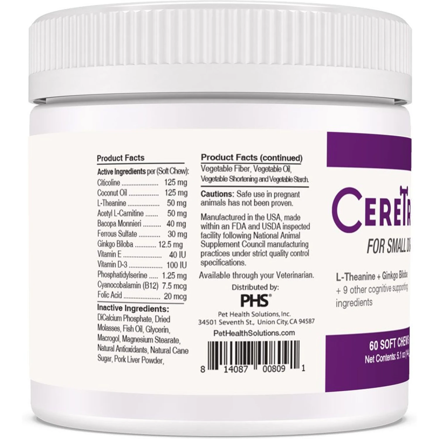 Ceretrix Soft Chew Brain & Nervous System Supplement For Small Breed Dogs 8 Ceretrix Soft Chew Brain & Nervous System Supplement For Small Breed Dogs - Image 8